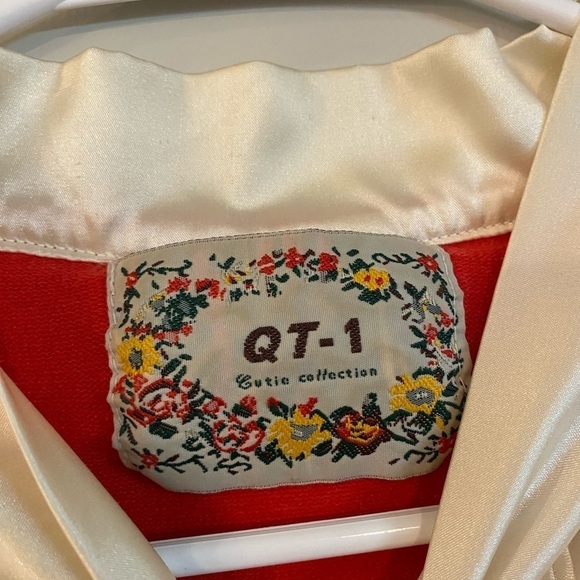 Vintage QT-1 polka dots ruffle neck sweater - Picture 3 of 4